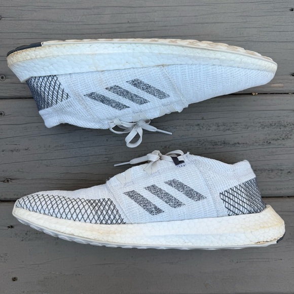 Adidas PureBoost Go J Non Dyed Grey and White shoes size 11 - Picture 9 of 13